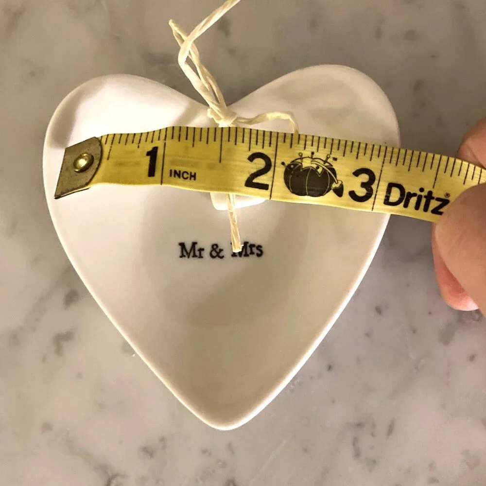 Crate and Barrel Ring Dish  - Mr. and Mrs.